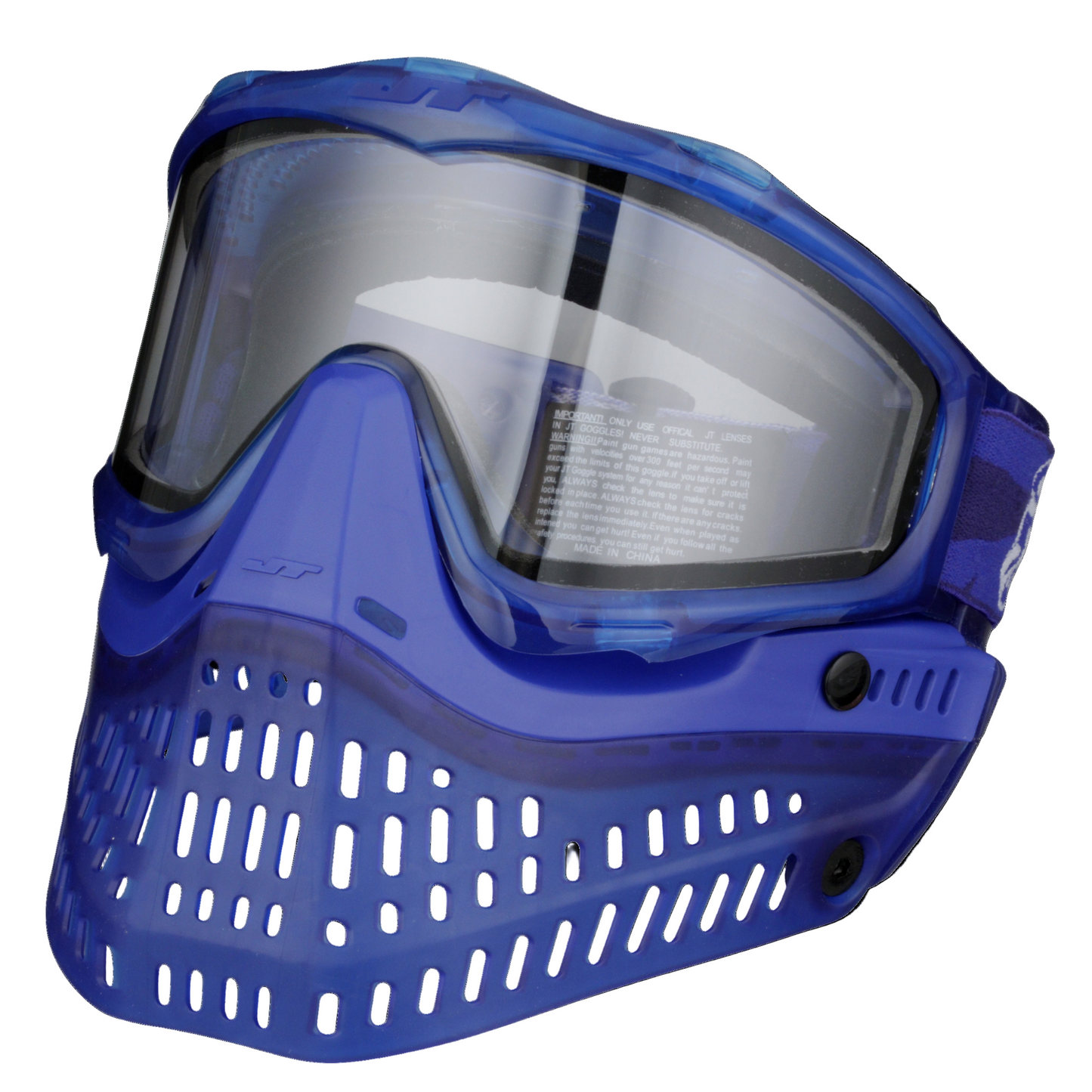 JT Paintball Goggle Proflex SE - ICE Series - Sapphire + Bonus RANDOM Clear or Smoke REVO2 Kit