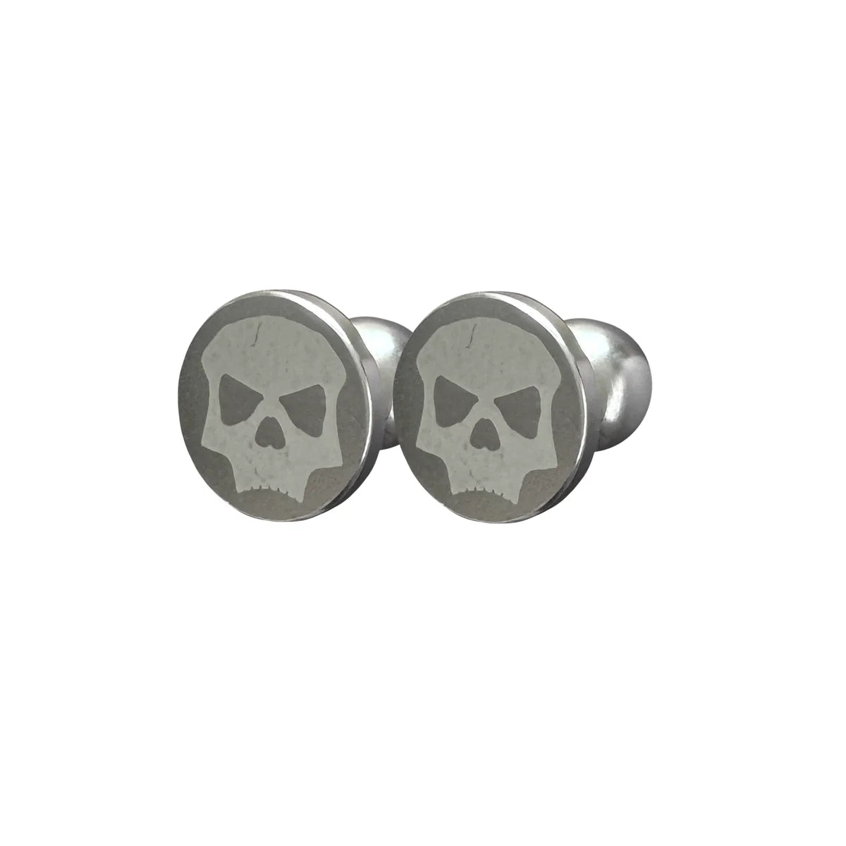 Infamous - Skull Plugs Silver