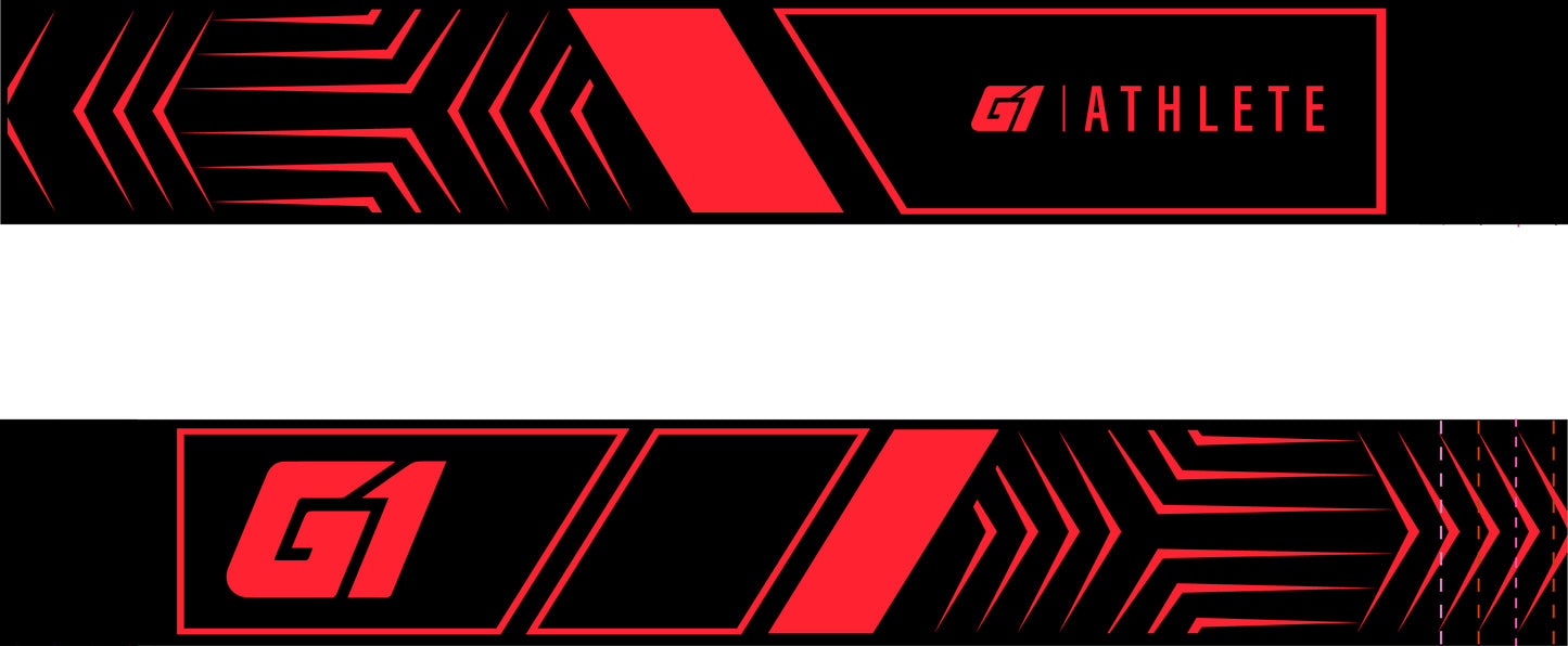 G1 Woven Strap - Block Strap Black/Red