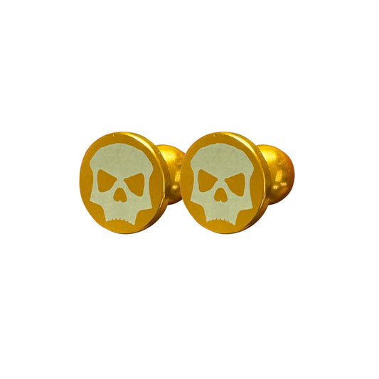 Infamous - Skull Plugs Gold