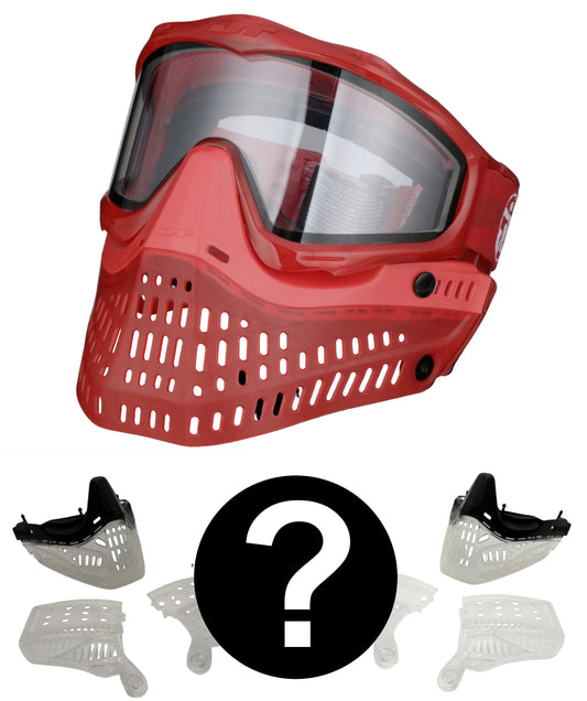 JT Paintball Goggle Proflex SE - ICE Series - Ruby + Bonus RANDOM Clear or Smoke REVO2 Kit